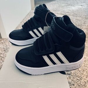 Adidas Hoops Mid 3.0 Black and White Sneakers